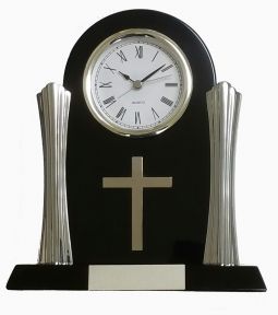 Latin Cross Quartz Clock